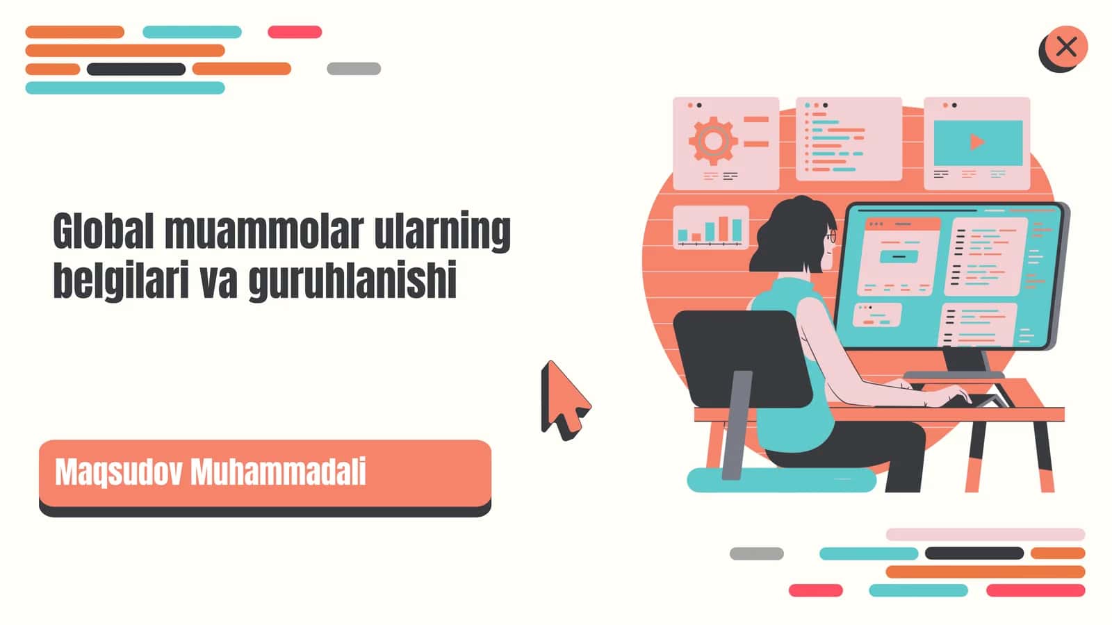 Global muammolar ularning belgilari va guruhlanishi