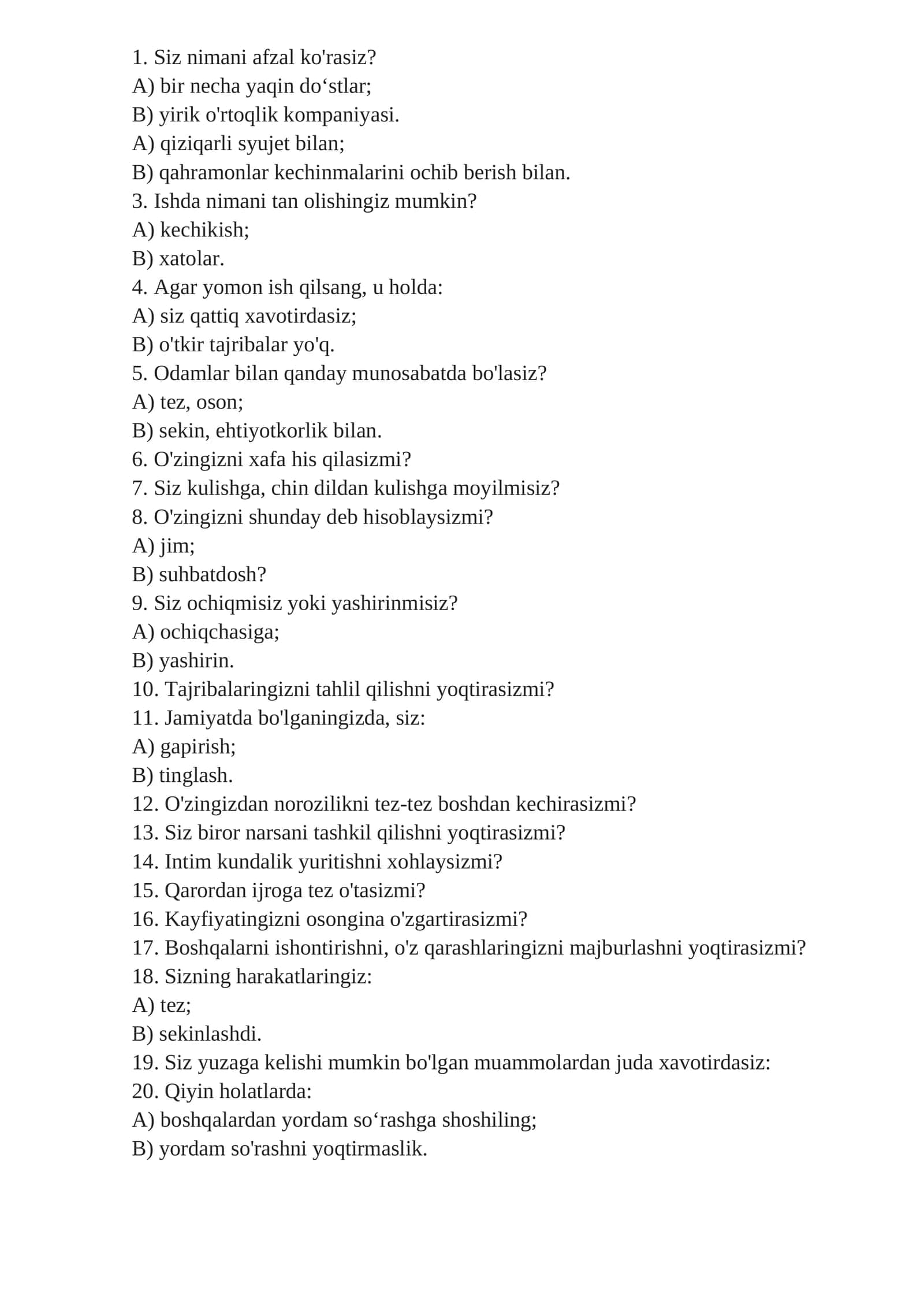 Mavzu 1