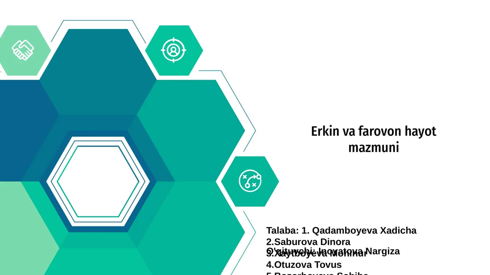 Erkin va farovon hayot mazmuni