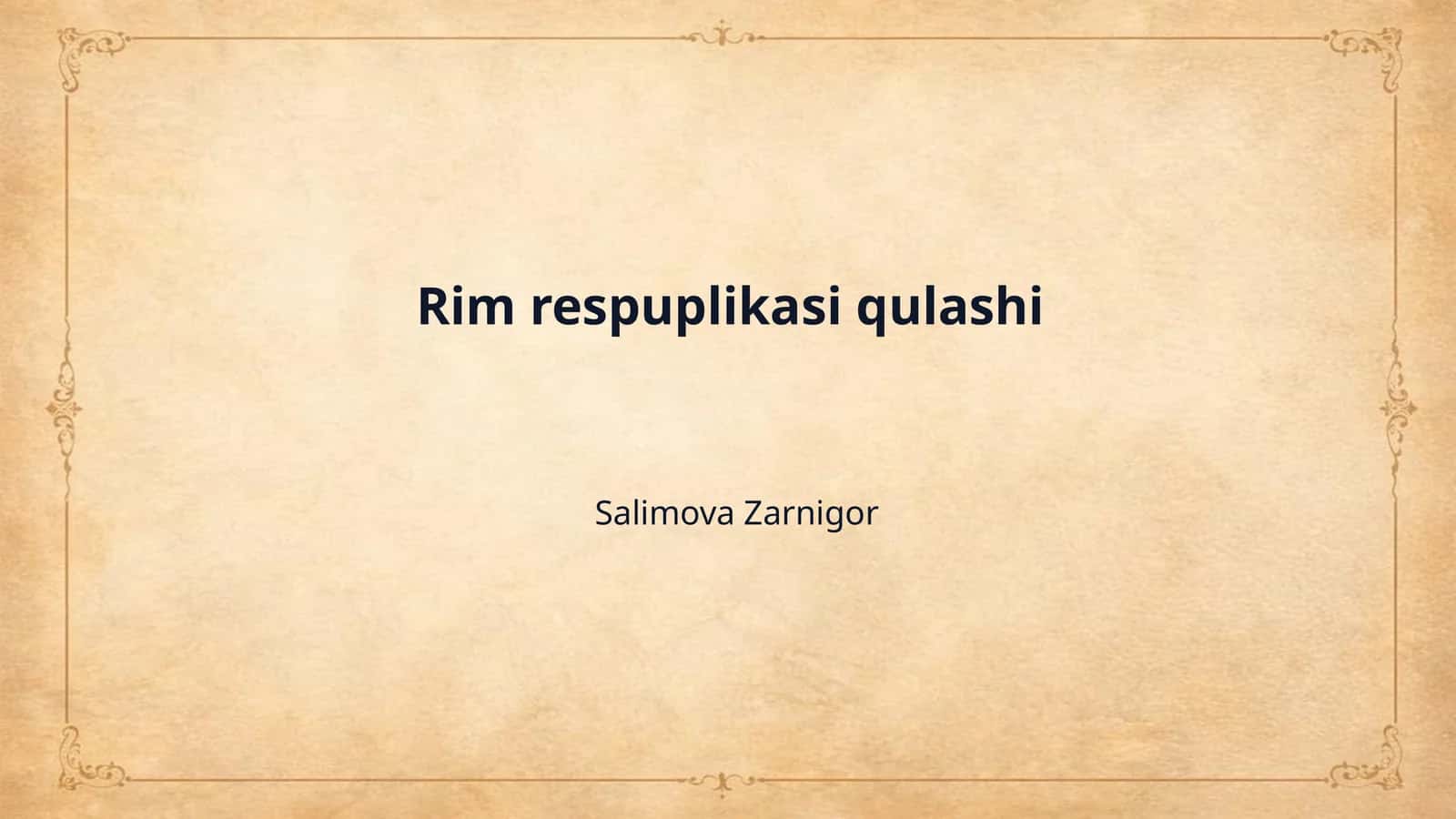 Rim respuplikasi qulashi