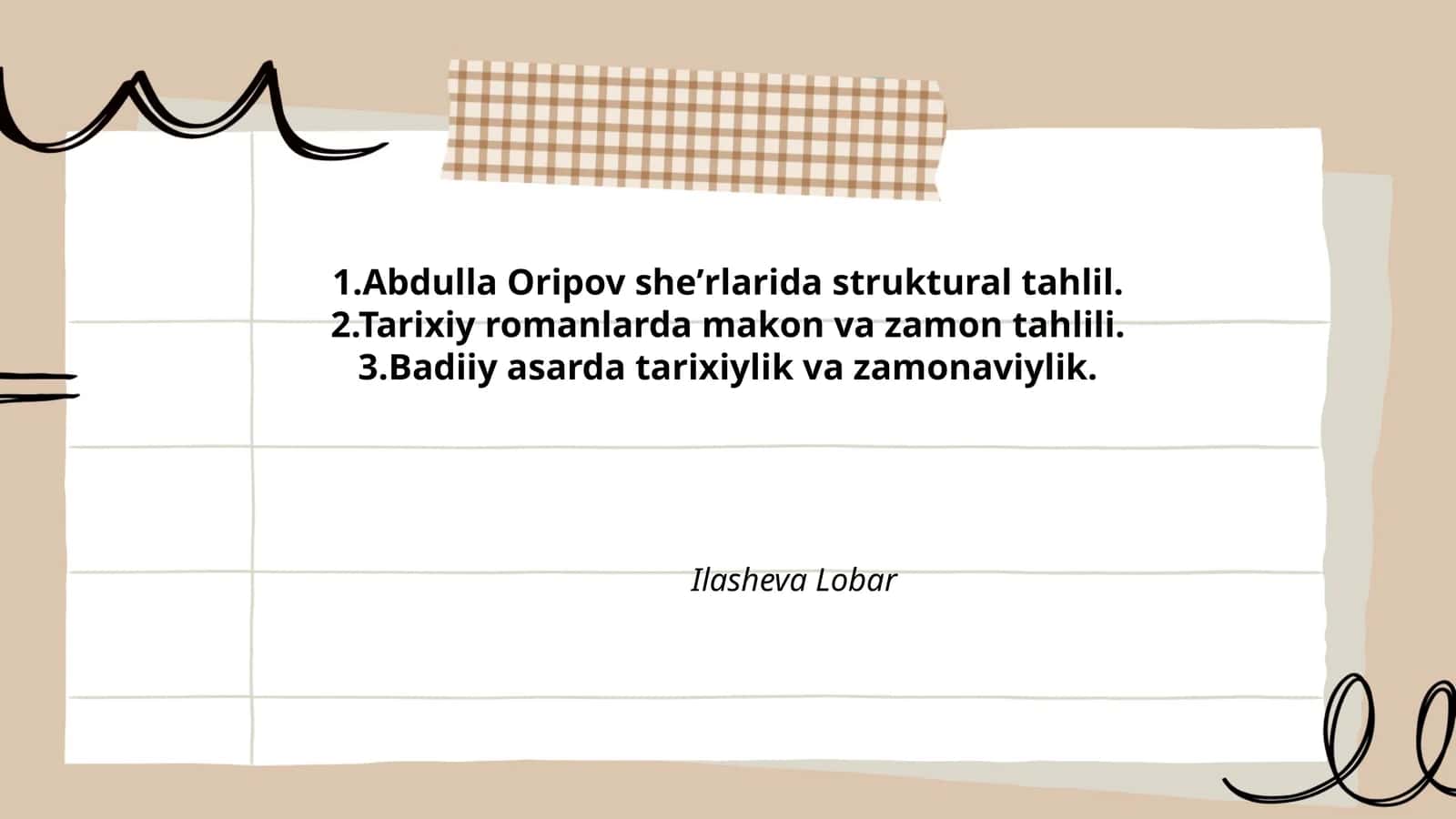 Abdulla Oripov sheʼrlarida sintaksis va ritm strukturasi tahlili