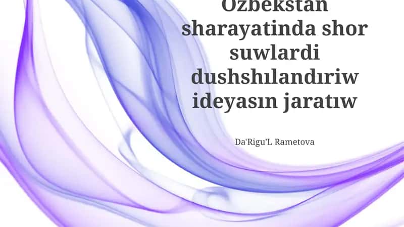 Suv tejovchi dush texnologiyalari