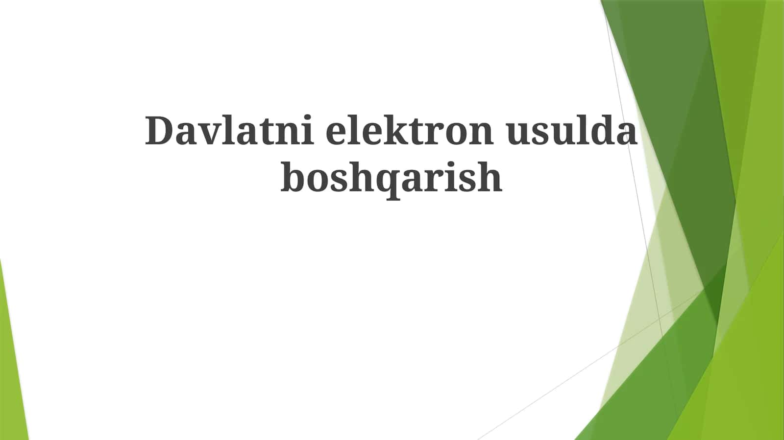 Davlatnielektronusuldaboshqarish