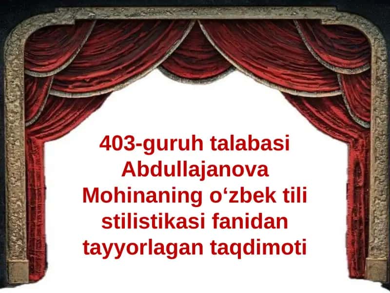 Askiya va qiziqchilik sanʼati boʻyicha taqdimot