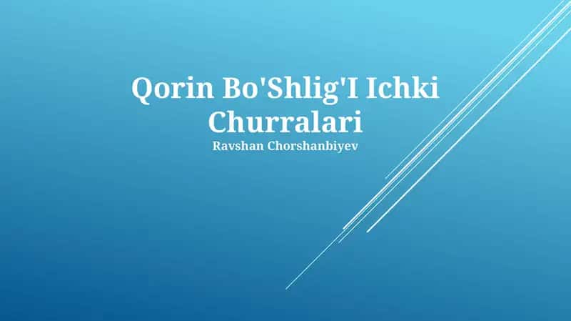 Qorin Bo'Shlig'I Ichki Churralari