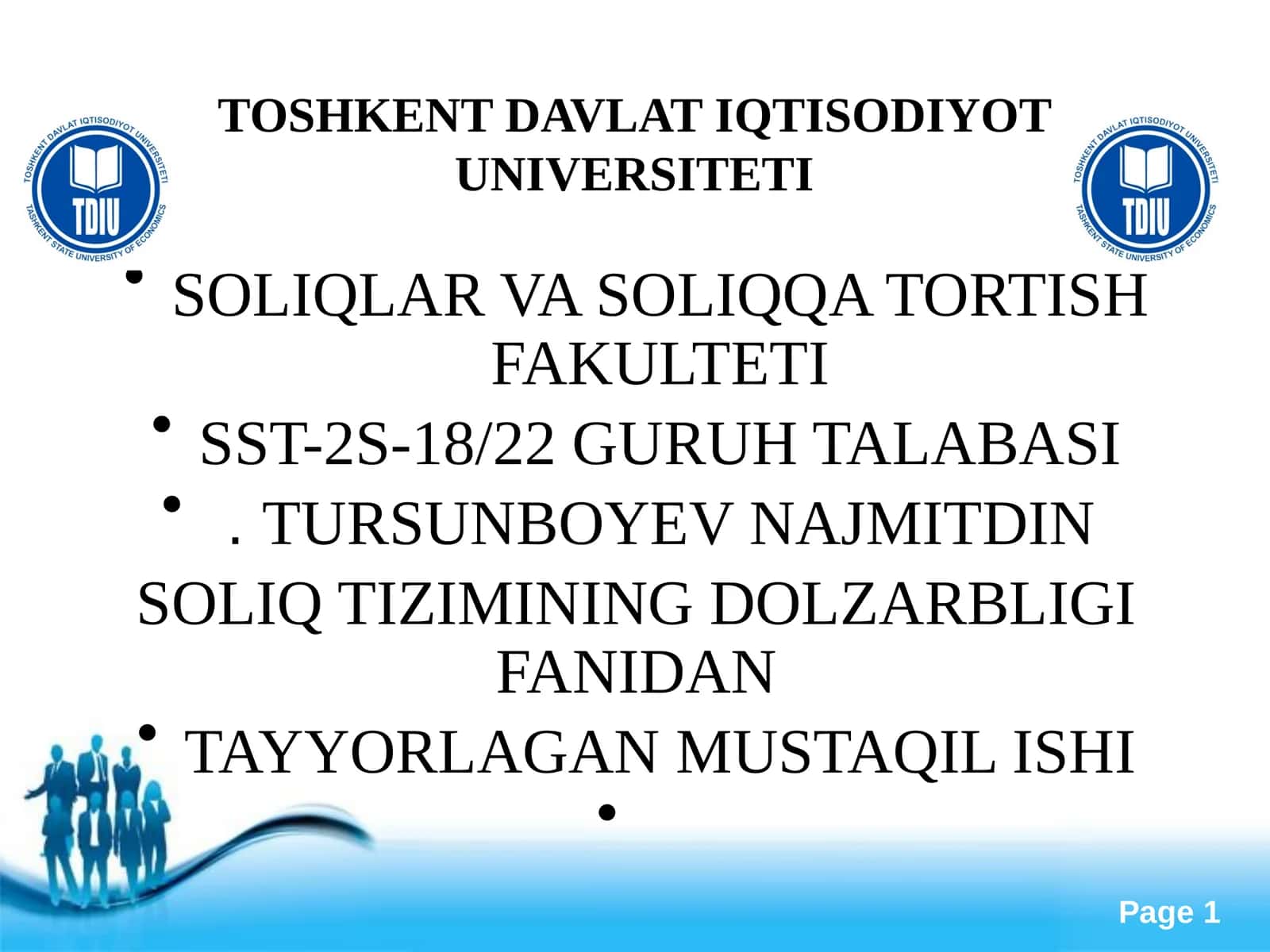 Davlat soliq siyosatini amalga oshirish mexanizmi
