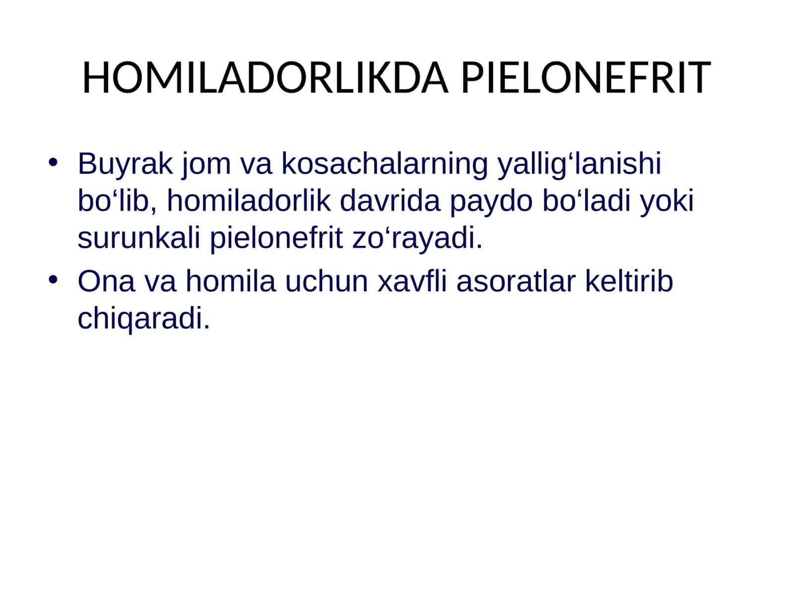 HOMILADORLIKDA PIELONEFRIT