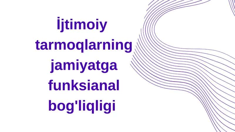 Ijtimoiy tarmoqlar