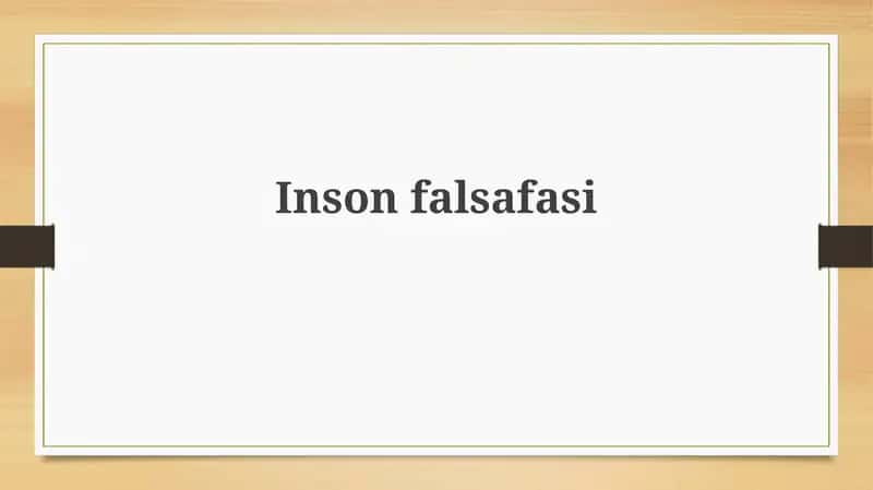 Insonfalsafasi