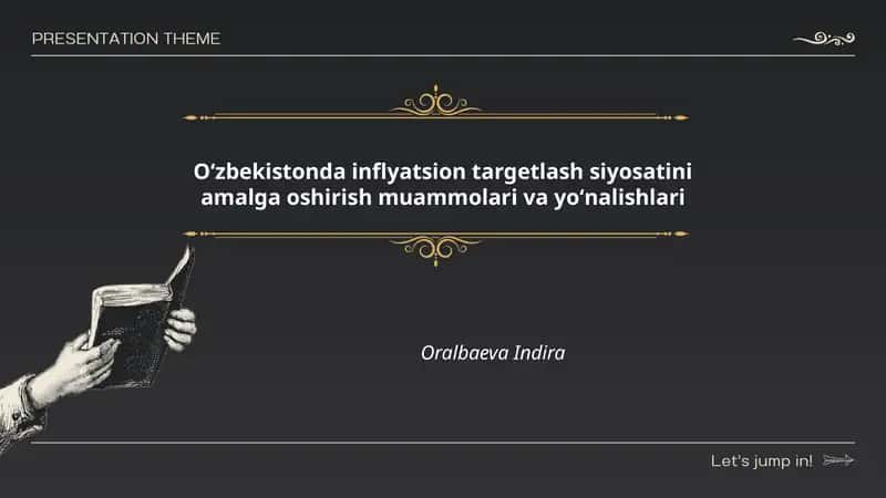 Oʻzbekistonda inflyatsion targetlash siyosatini amalga oshirish muammolari va yoʻnalishlari