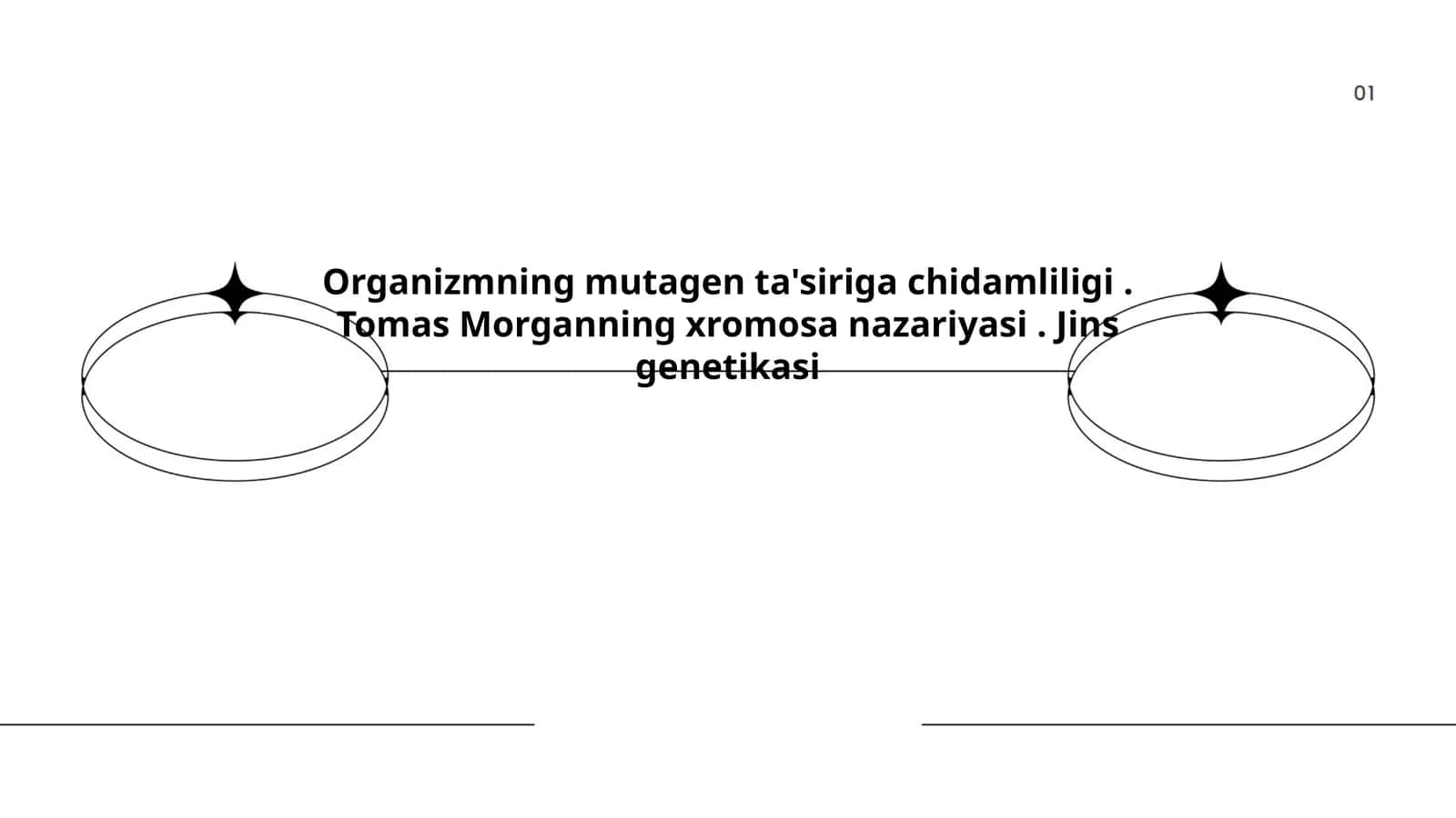 Organizmning mutagen ta'siriga chidamliligi. Tomas Morganning xromosa nazariyasi. Jins genetikasi