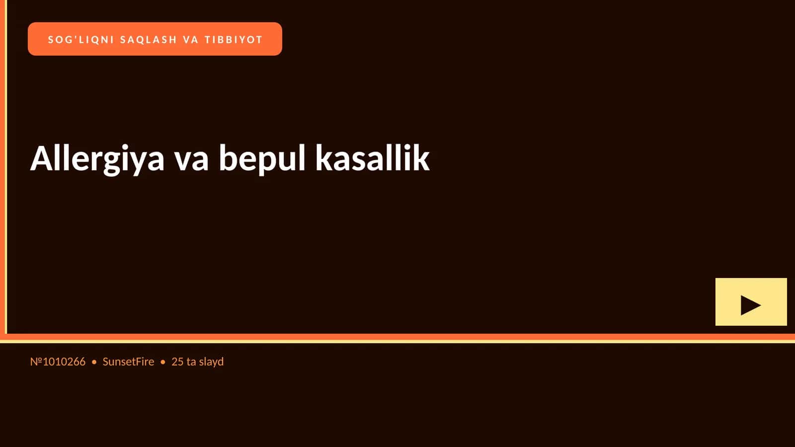 Allergiya va bepul kasallik