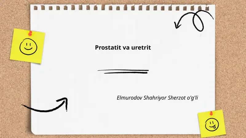 Prostatit va uretrit