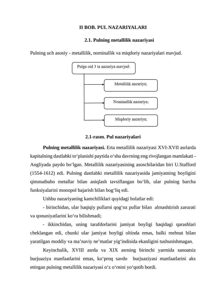 Pulning metallilik nazariyasi
