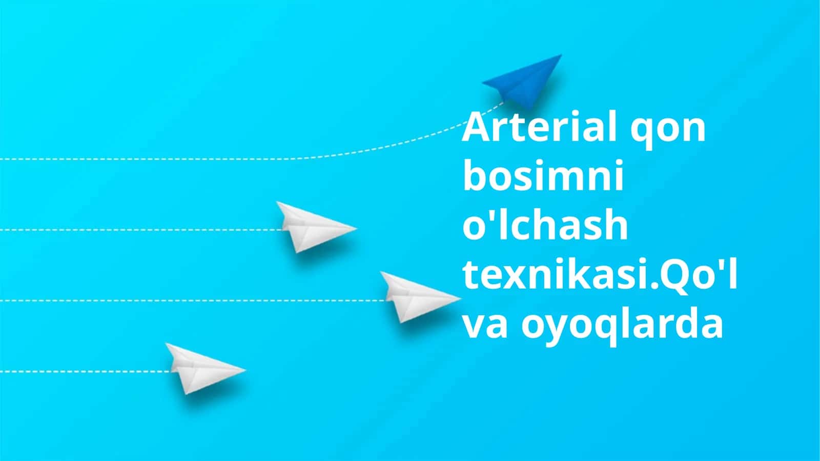 Qon bosimini o'lchash texnikasi