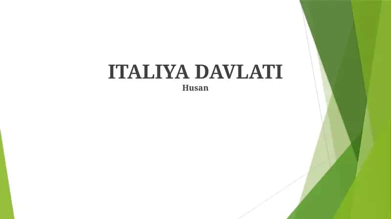 ITALIYA DAVLATI