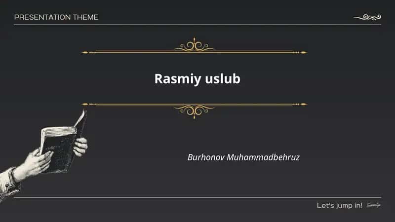 Rasmiy uslub