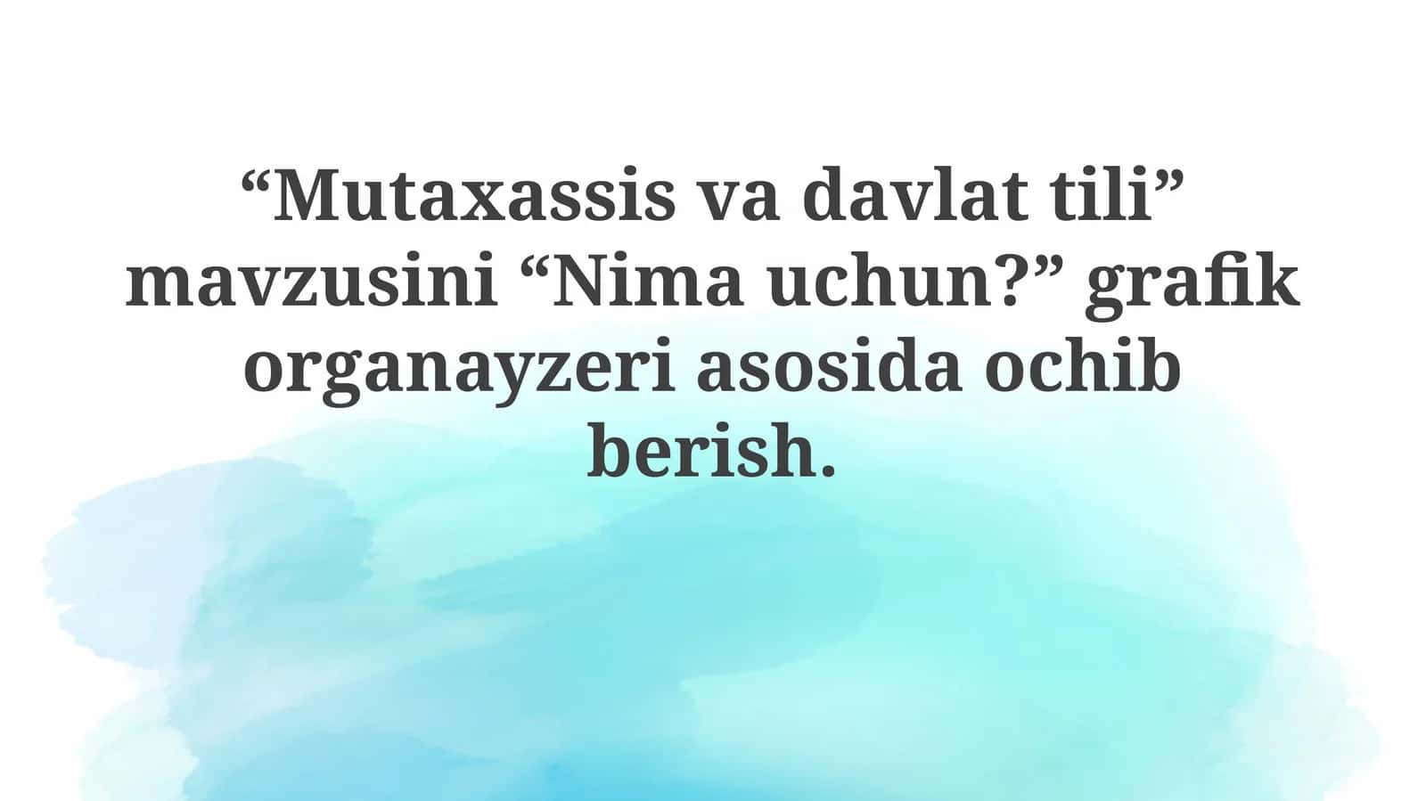 Mutaxassis va davlat tili: Nima uchun muhim?