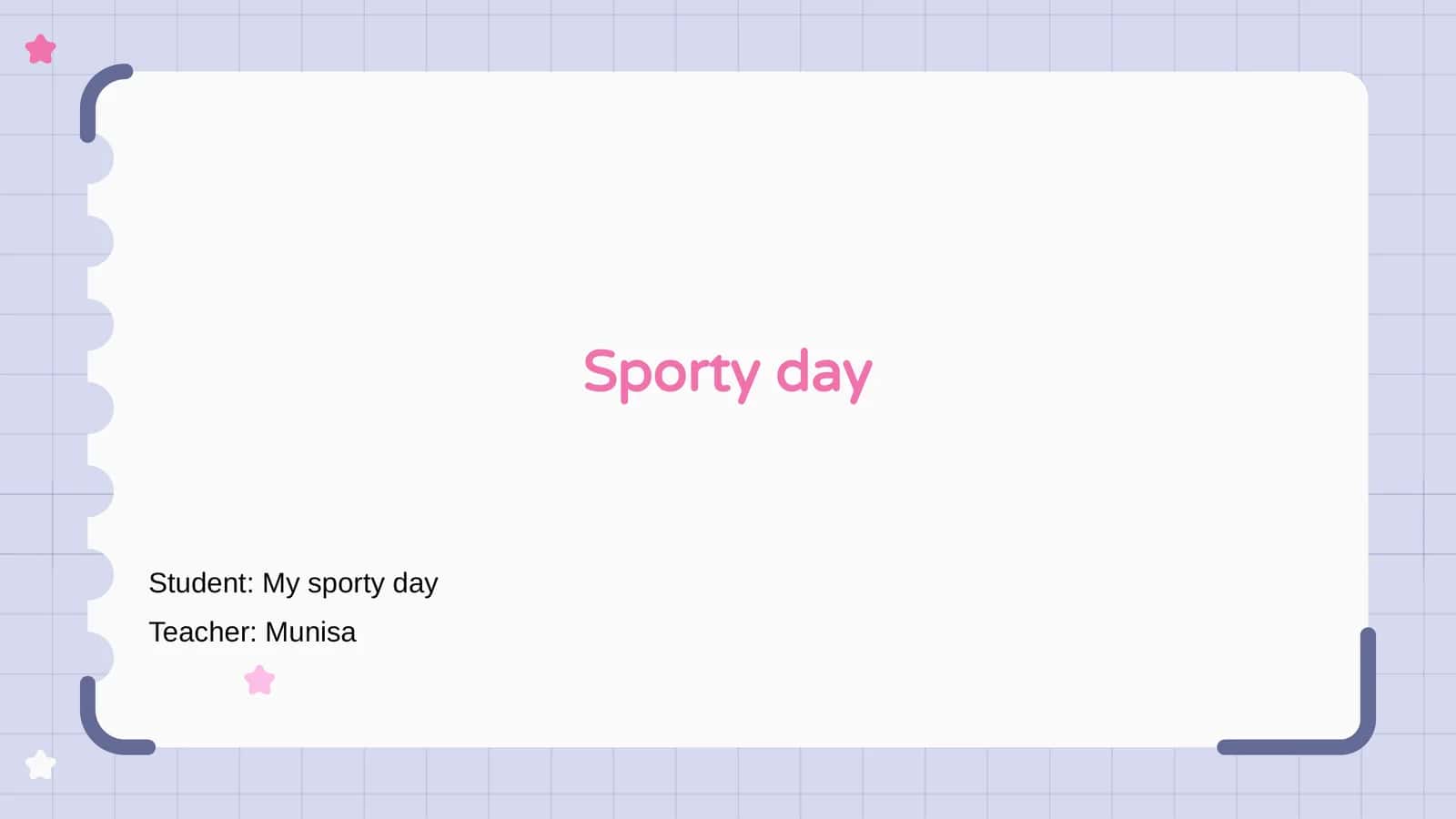 Sporty day