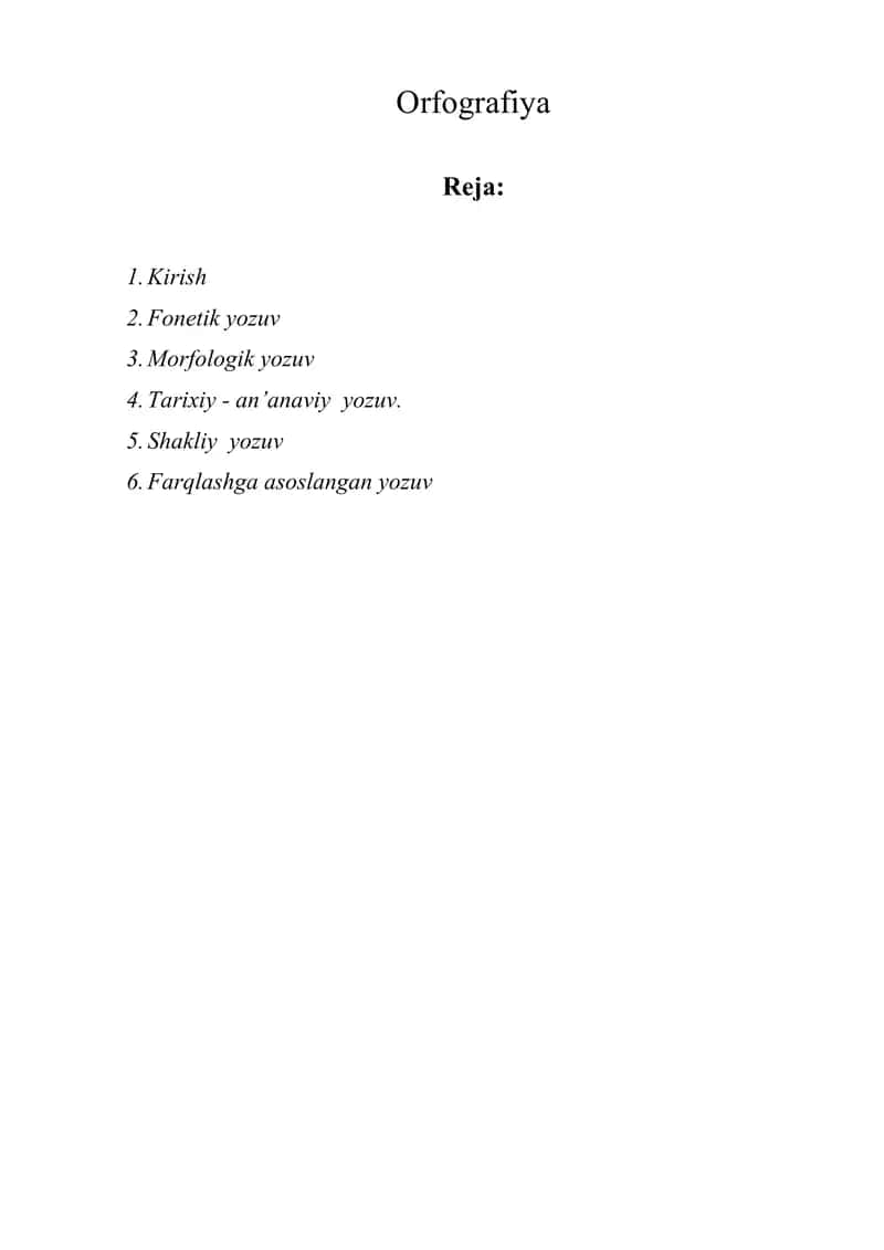 Orfografiya