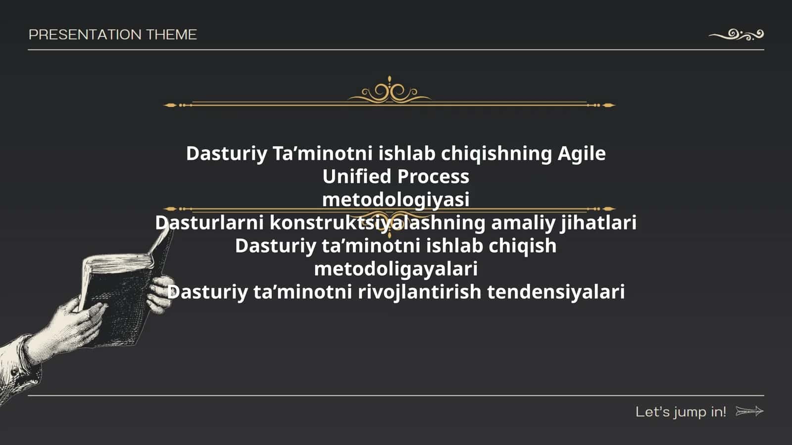 Dasturiy Ta’minotni ishlab chiqishning Agile Unified Process metodologiyasi