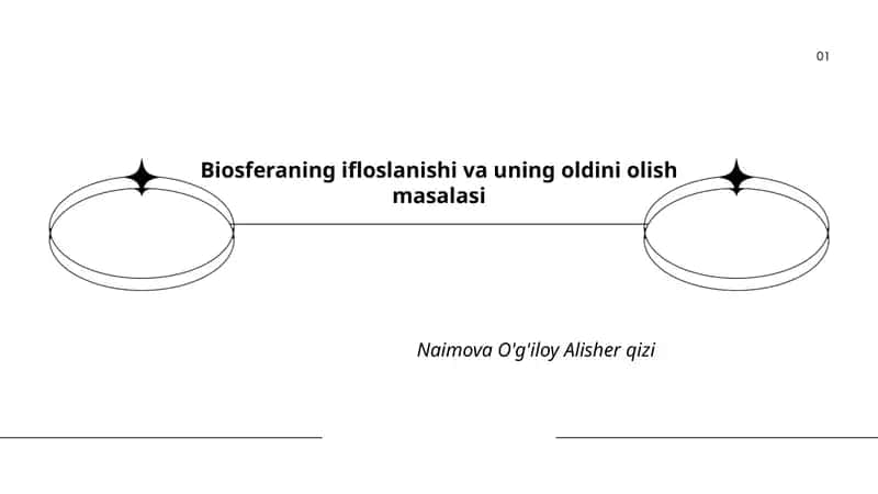 Biosferaning ifloslanishi va uning oldini olish masalasi