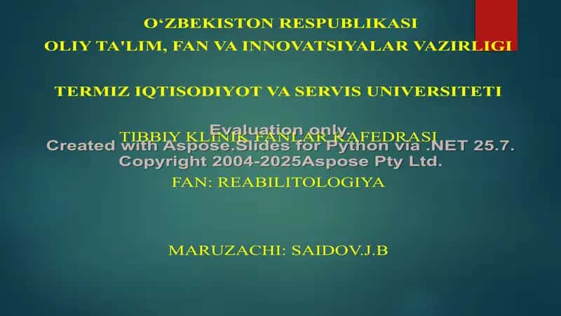 Reabilitologiya