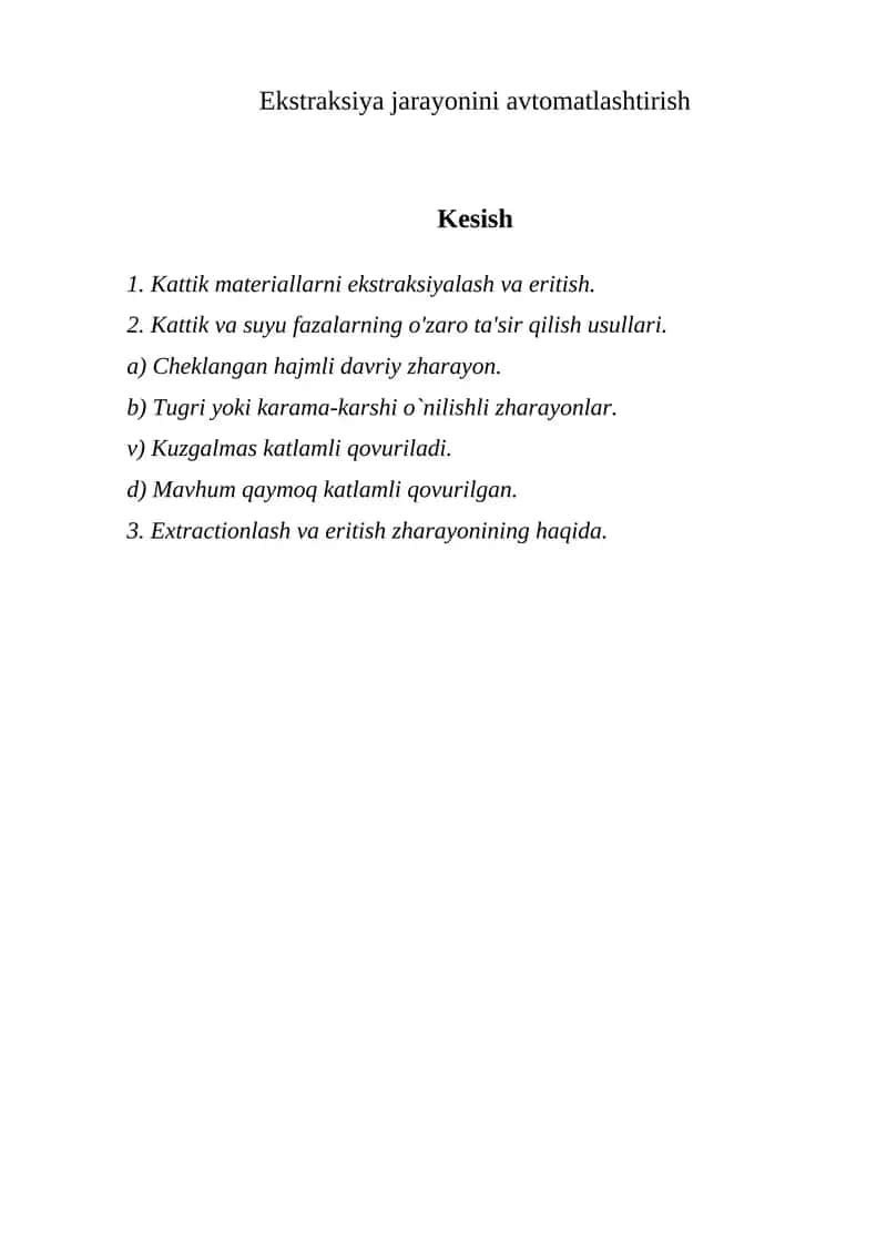 Mustaqil ish
