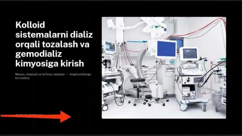 Kolloid eritmalarni dializ orqali tozalash