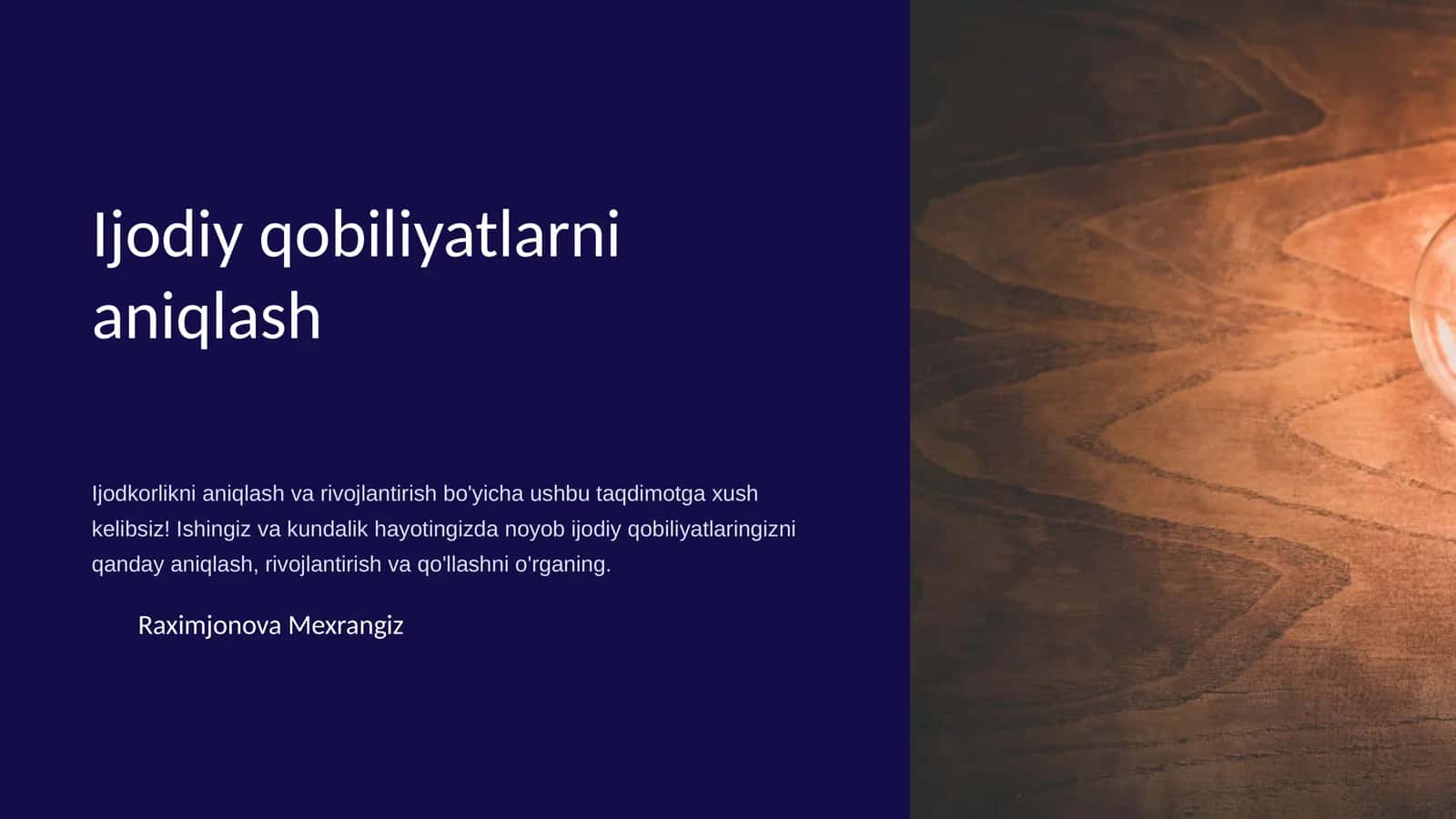 Ijodiyqobiliyatlarnianiqlash