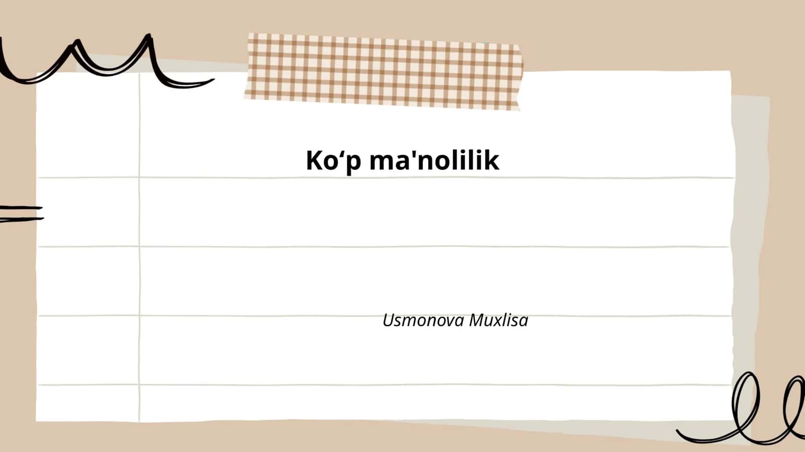 Koʻp ma'nolilik