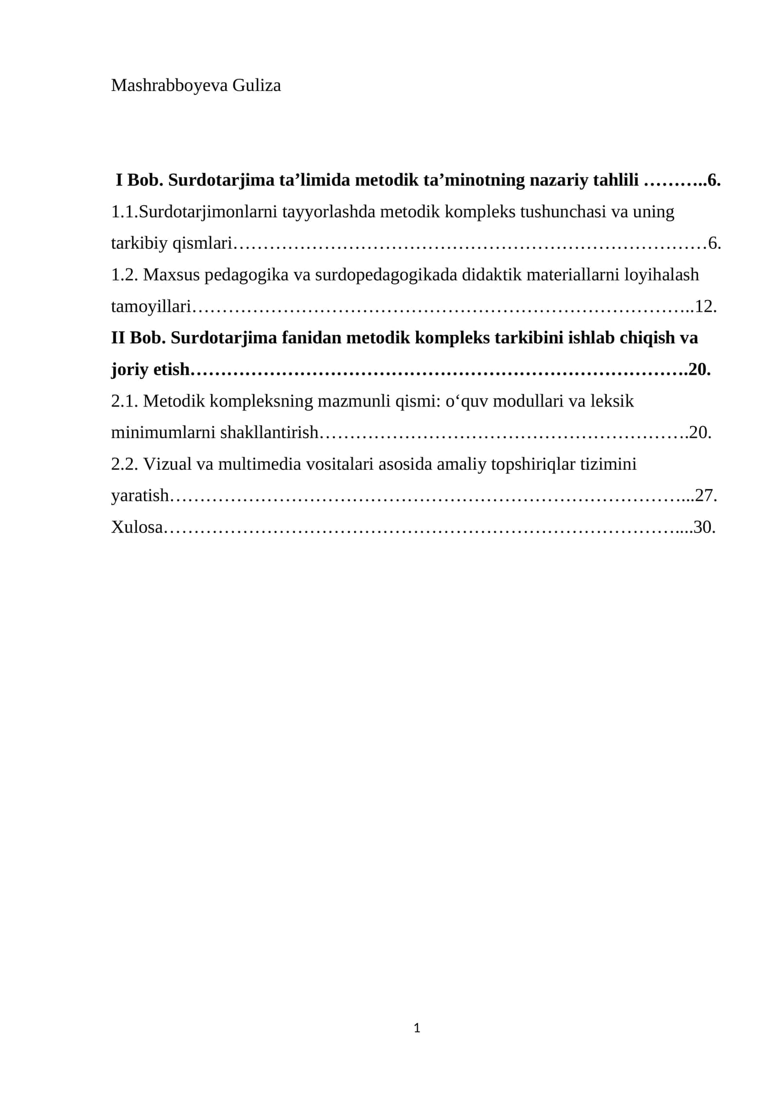 Surdotarjima ta’limida metodik ta’minotning nazariy tahlili