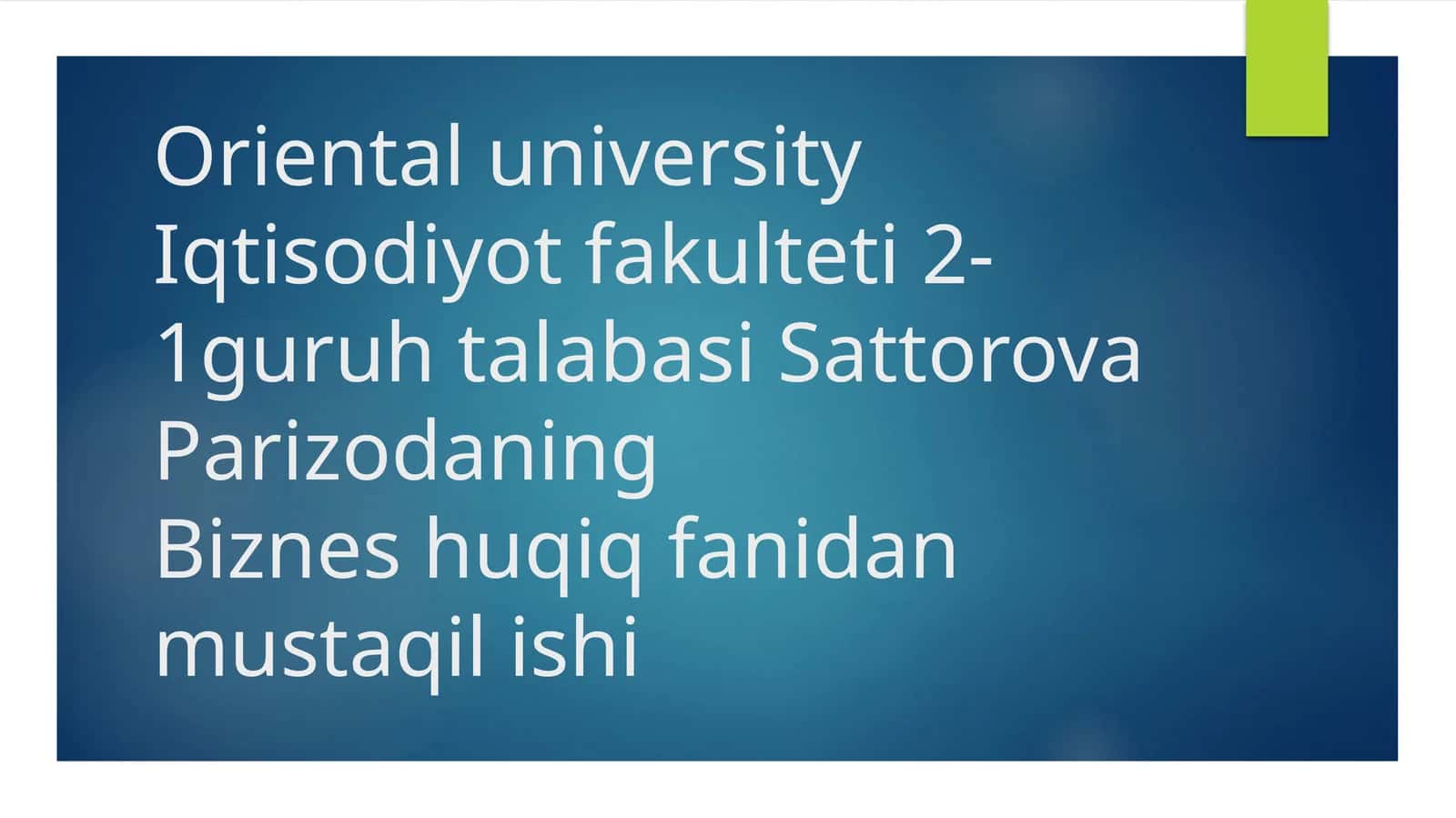 Qimmatliq og'ozlar bozorini tushunchasi