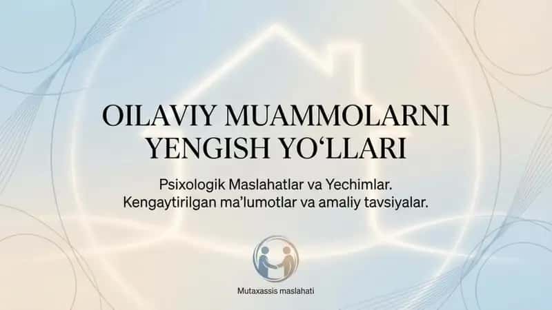 Oilaviy muammolar boʻyicha psixologik maslahatlar