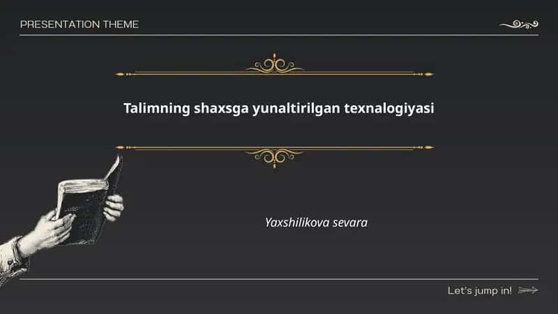 Talimning shaxsga yunaltirilgan texnologiyasi: nazariy asoslari
