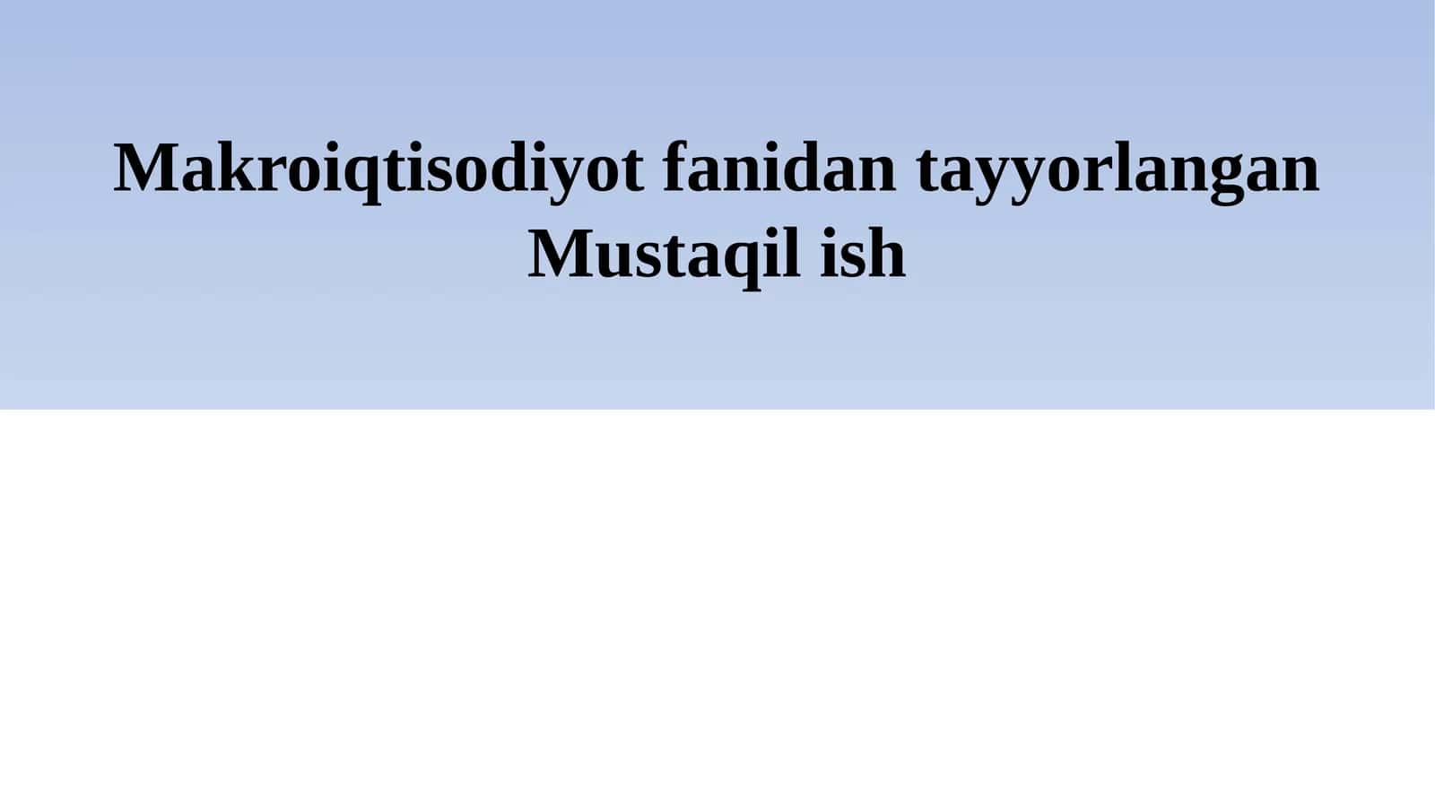 ISTE`MOL, JAMG‘ARISH VA INVESTITSIYA