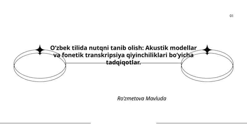 O‘zbek tilida nutqni tanib olish
