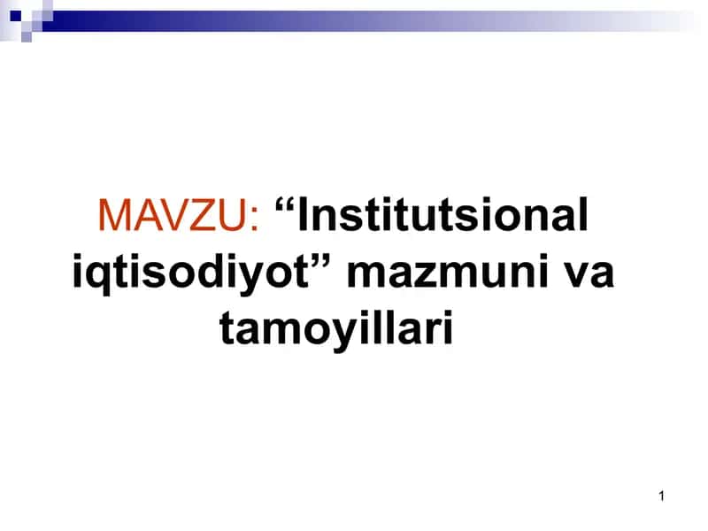 Institutsionaliqtisodiyot