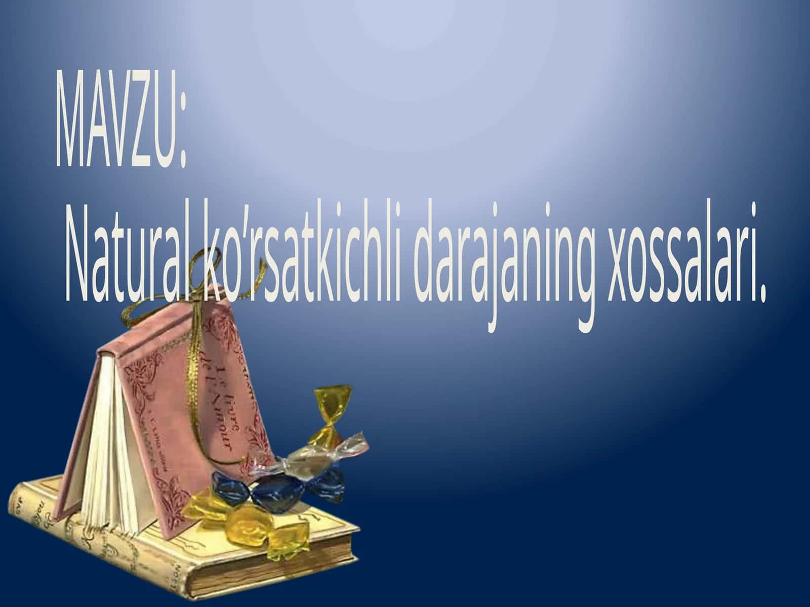 Naturalko’rsatkichlidarajaningxossalari