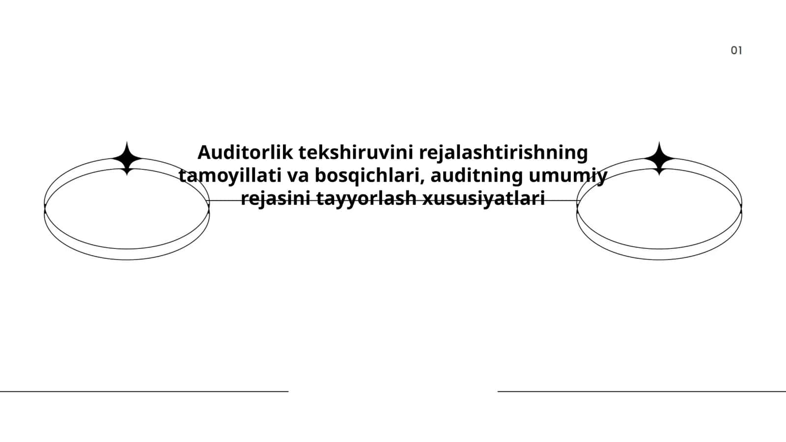 Auditorlik tekshiruvini rejalashtirishning tamoyillati va bosqichlari