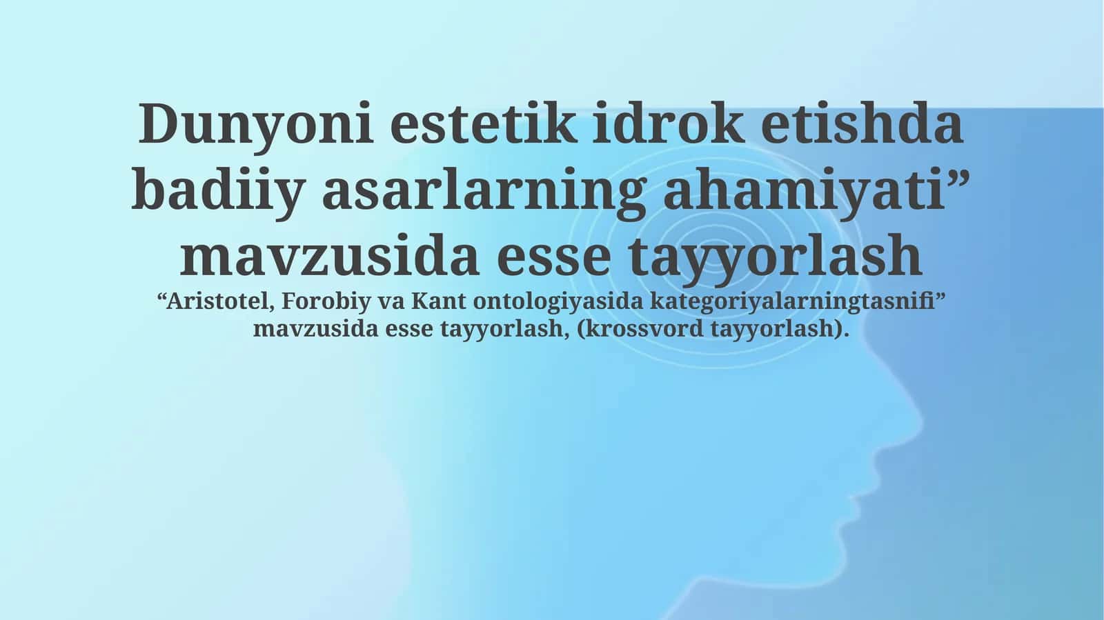 San'at asarlari va estetik idrokning mohiyati