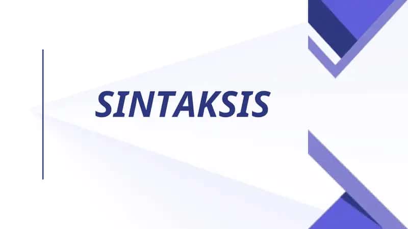 Sintaksis
