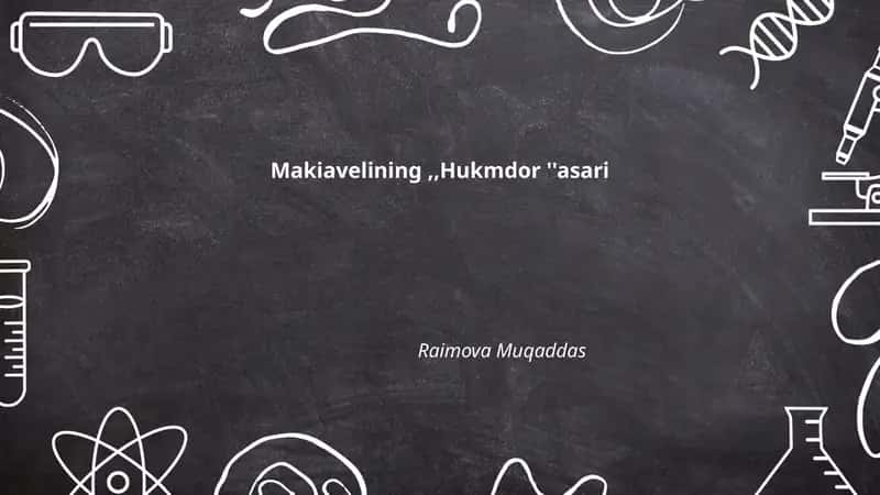 Makiavelining,,Hukmdor ''asari