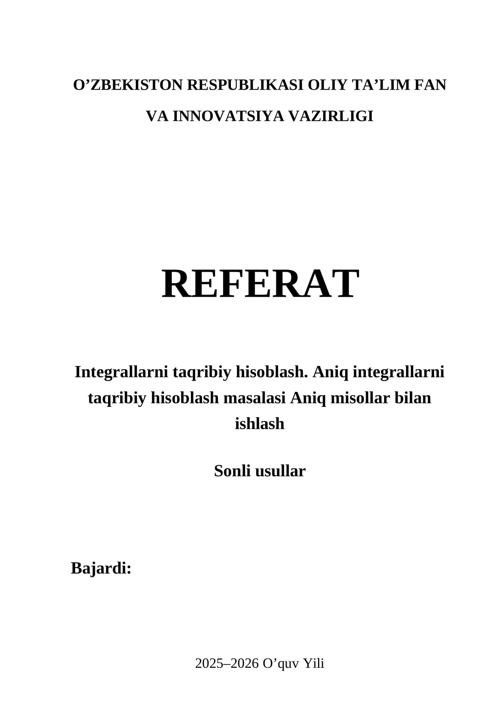 Integrallarni taqribiy hisoblash. Aniq integrallarni taqribiy hisoblash masalasi Aniq misollar bilan ishlash