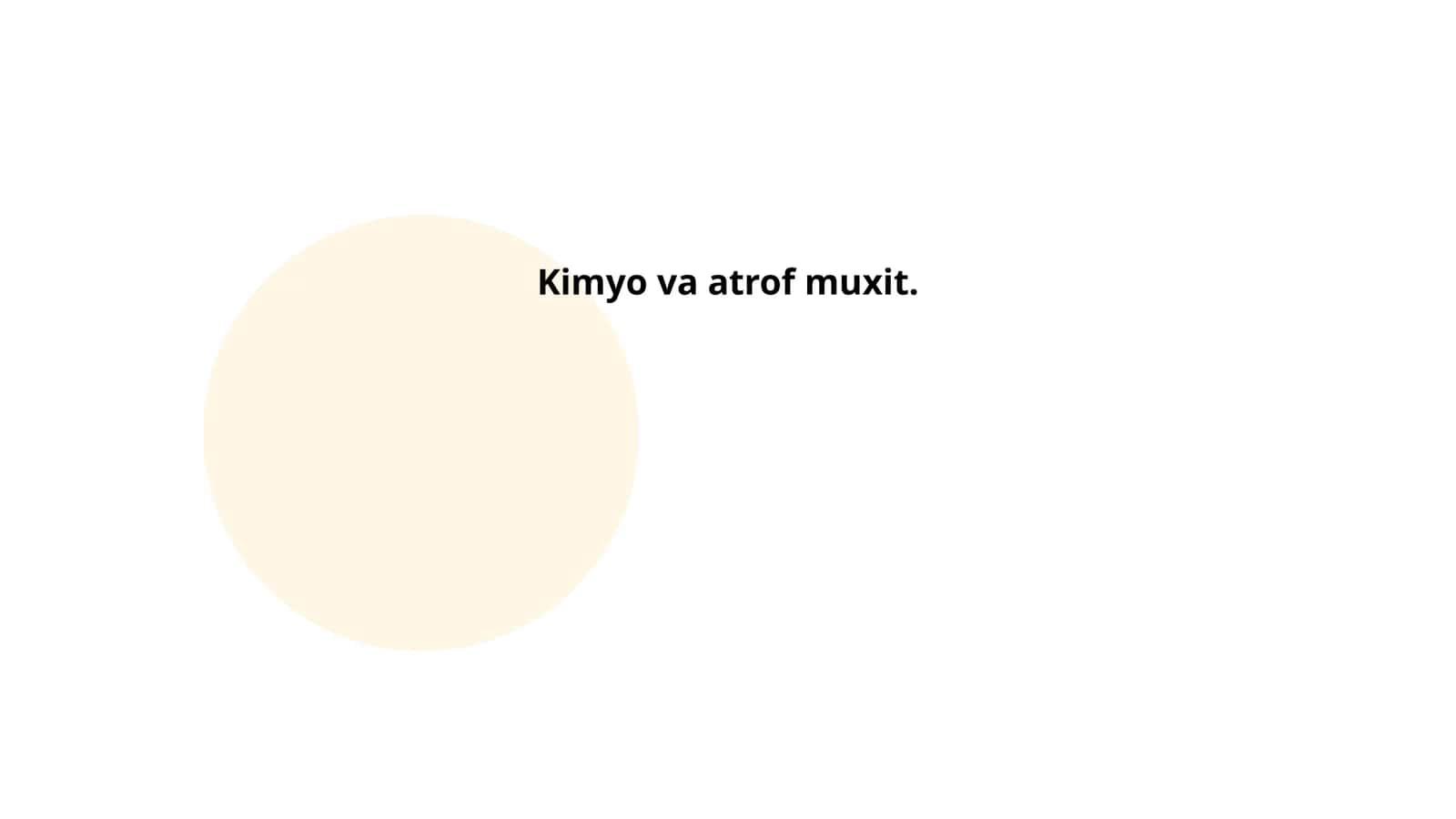 Kimyo va Atrof Muxit