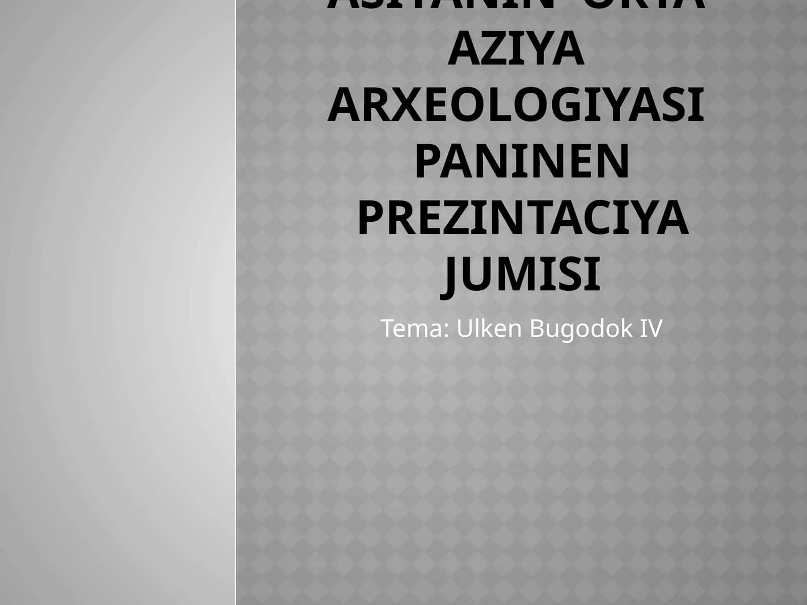 Mezolitda O‘zbekistonda yetishi