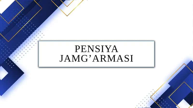 Pensiya jamg’armasi