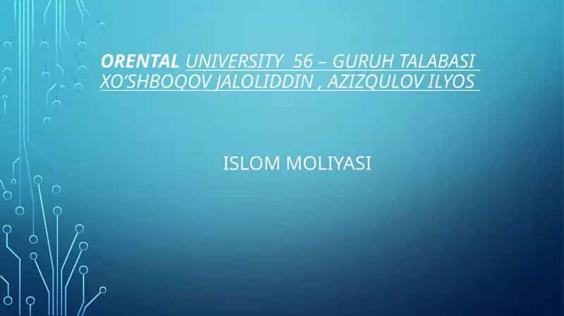 Islom moliyasi