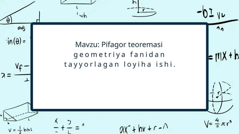 Pifagor teoremasi