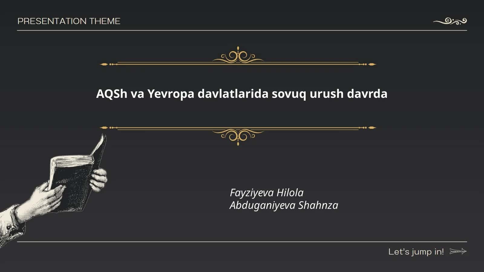 AQSh va Yevropa davlatlarida sovuq urush davrda